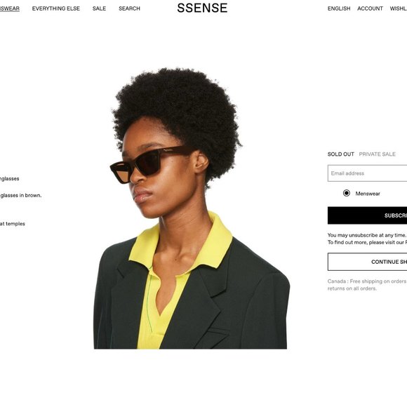 Bottega Veneta Brown Cat-Eye Classic Sunglasses - Picture 2 of 11